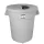 Planet Kerek szemetes kuka, fedéllel, műanyag, eco szürke, 120 L