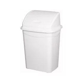   Planet Billenőfedeles szemetes kuka, műanyag, luxury, fehér, 4 L