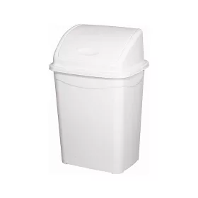   Planet Billenőfedeles szemetes kuka, műanyag, luxury fehér, 9 L