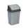 Planet Billenőfedeles szemetes kuka, műanyag, szürke/antracit, 50 L