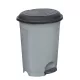 Planet Pedálos szemetes kuka, műanyag, ECO antracit, kivehető kosárral, 6L