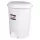 Planet Pedálos szemetes kuka, műanyag, LUXURY fehér, kivehető kosárral, 22L NO4