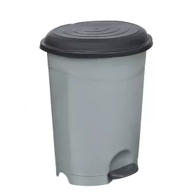   Planet Pedálos szemetes kuka, műanyag, ECO antracit, kivehető kosárral, 50L