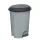 Planet Pedálos szemetes kuka, műanyag, ECO antracit, kivehető kosárral, 50L