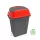 Planet Hippo Billenős Szelektív hulladékgyűjtő szemetes, műanyag, antracit/piros, 25L