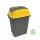 Planet Hippo Billenős Szelektív hulladékgyűjtő szemetes, műanyag, antracit/sárga, 50L