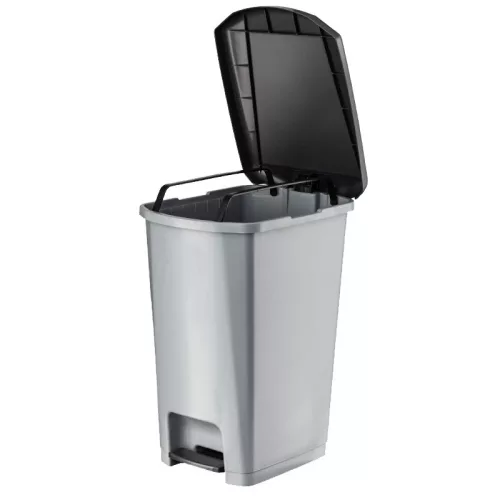 Planet Pedálos szemetes kuka SLIM, műanyag, ECO antracit, 25L