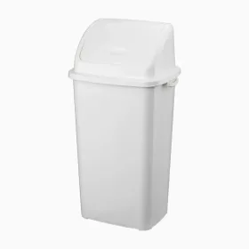 Planet Billenőfedeles szemetes kuka, műanyag, fehér, 70 L