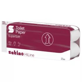   Satino Wepa HiLine supersoft toalettpapír 3 rétegű, fehér, 250 lap, 8 tek/csg
