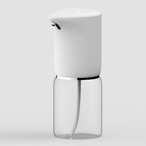 Szenzoros folyékony szappan és kézfertőtlenítő gél adagoló, asztali, beépített akkumulátorral, 400ml