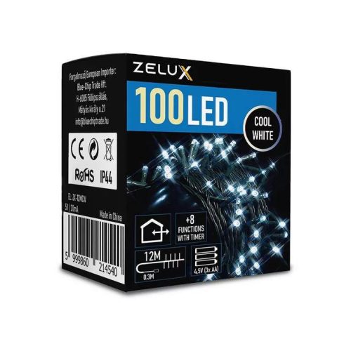 Zelux 100 Led 12m Karácsonyi Világítás CW