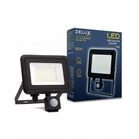   Zelux Led Reflektor 50W IP65 NW 4000K Mozgásérzékelős PIR