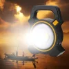 Zelux 10W akkumulátoros napelemes reflektor