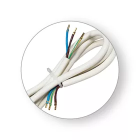   Commel csatlakozó kábel tűzhelyhez 250 V ~ 5000 W, Fehér 3G2,5 / 1,5 m